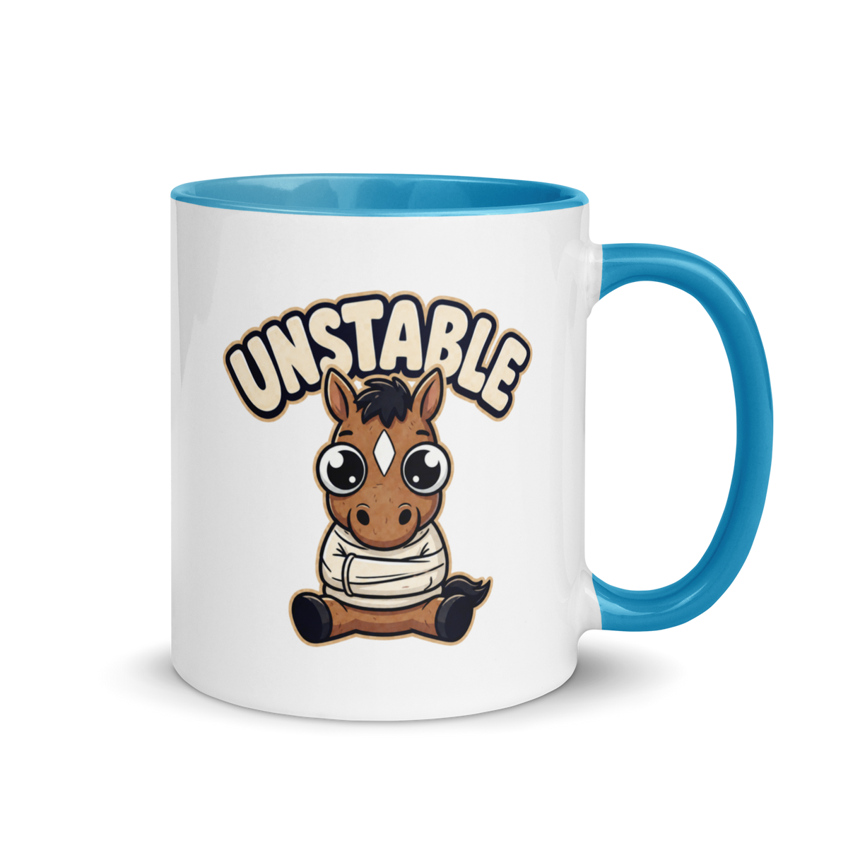 Unstable Colored Mug – Blue 11 oz, handle on right