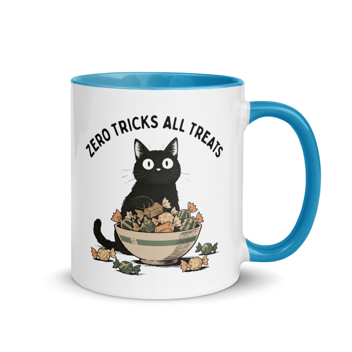 Zero Tricks All Treats Colored Mug