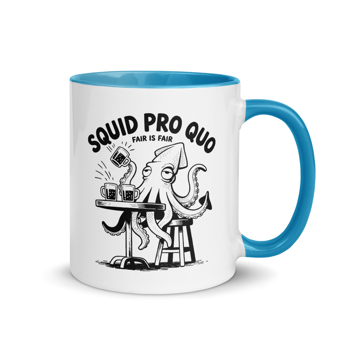 Squid Pro Quo Colored Mug