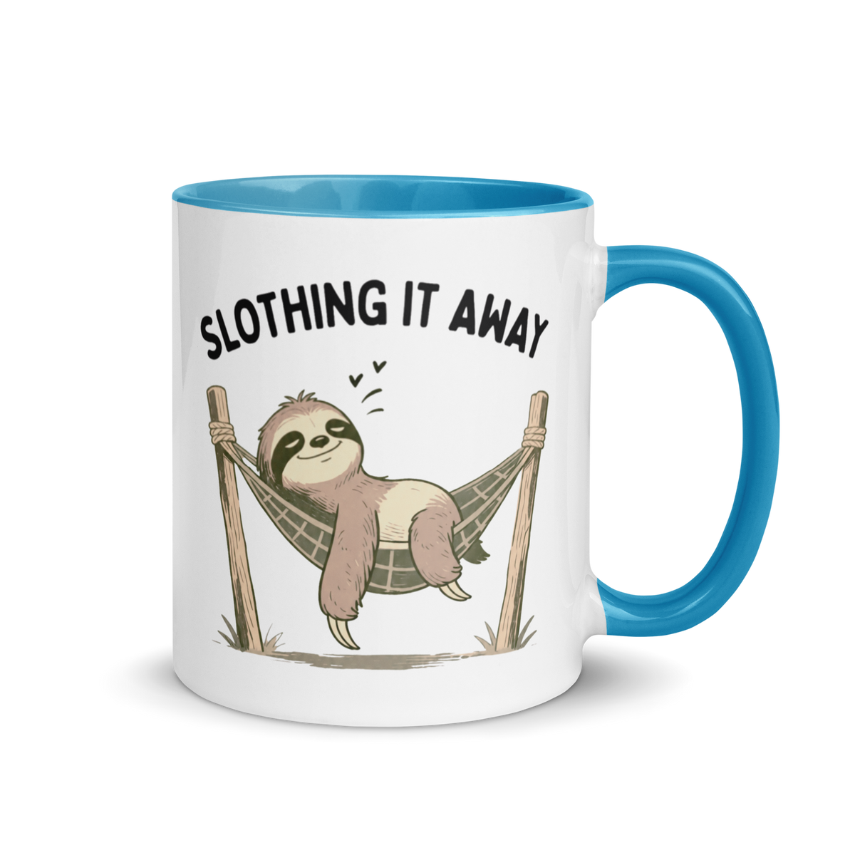 Slothing It Away Colored Mug