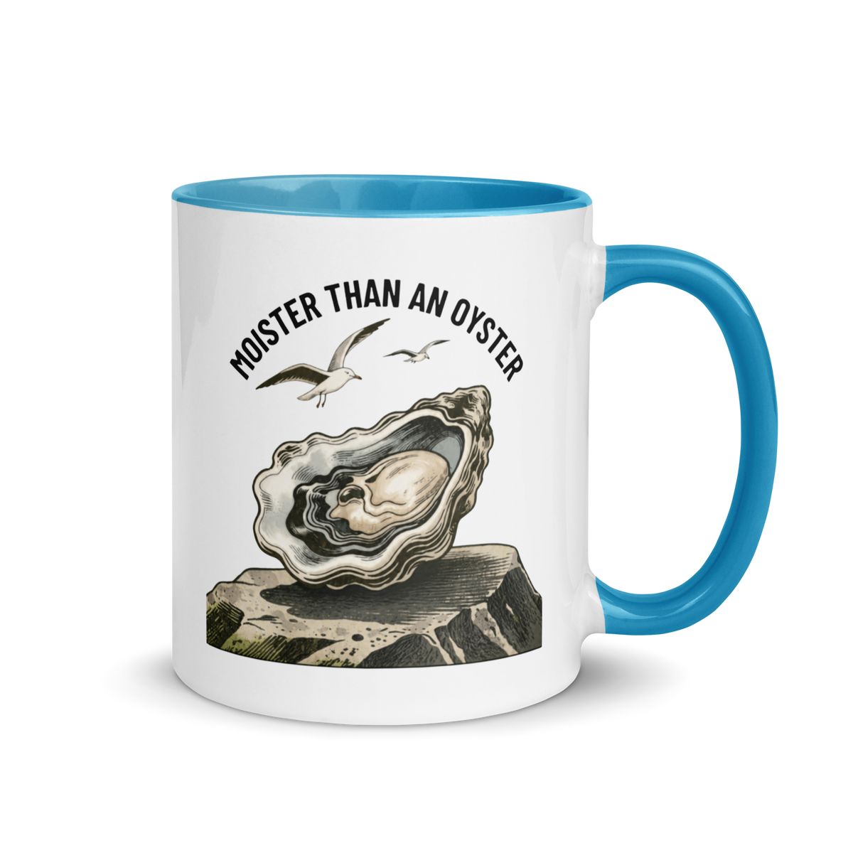 Moister Than an Oyster Colored Mug