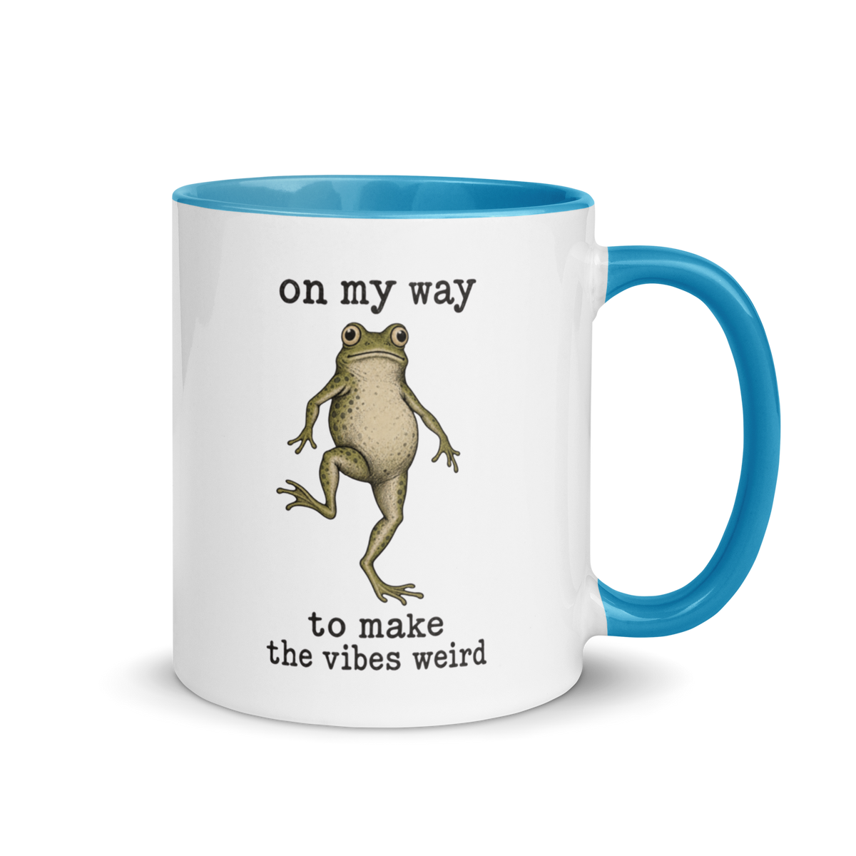 On My Way to Make the Vibes Weird Colored Mug