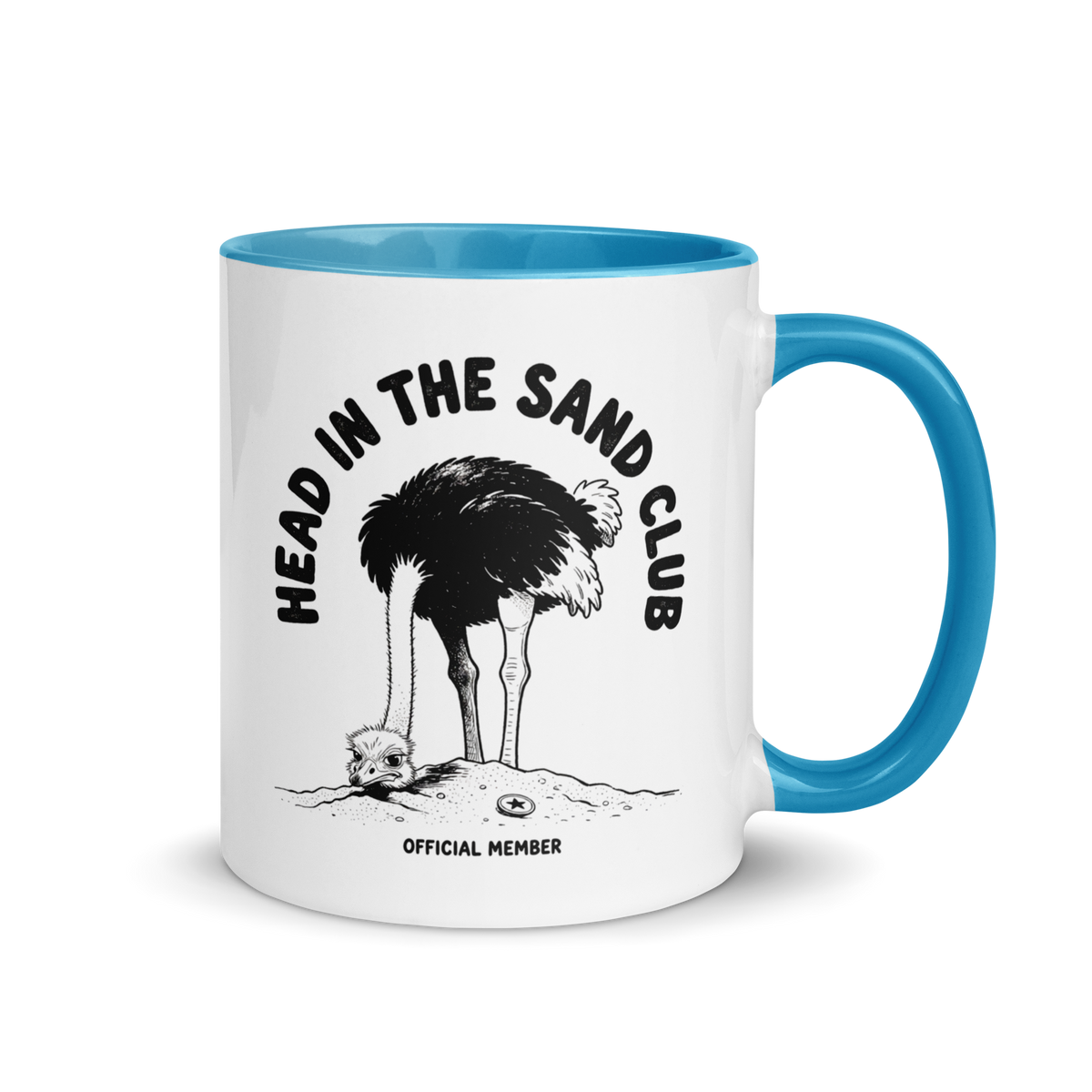 Head in the Sand Club Colored Mug