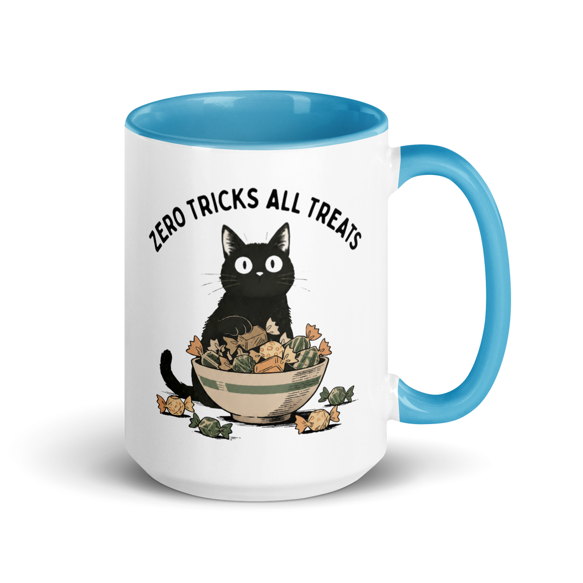Zero Tricks All Treats Colored Mug