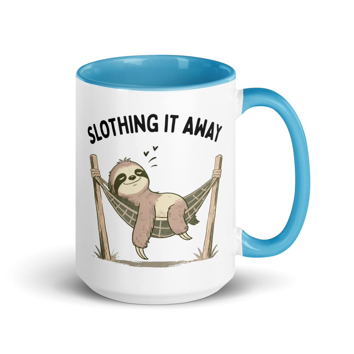 Slothing It Away Colored Mug