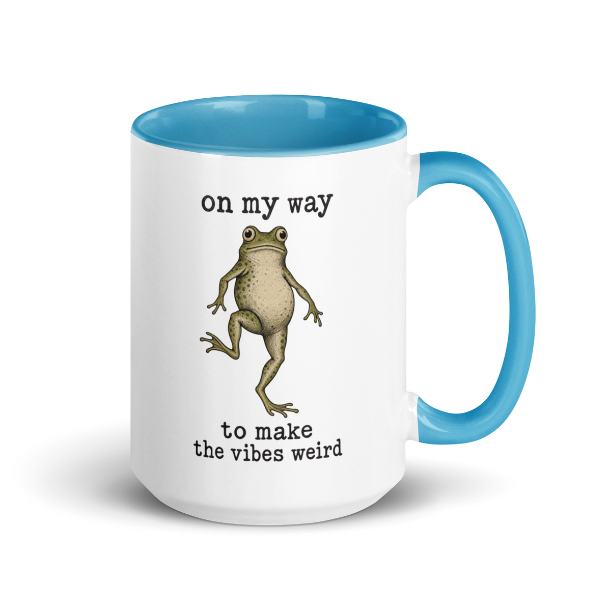 On My Way to Make the Vibes Weird Colored Mug
