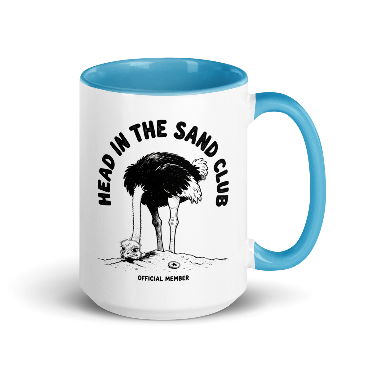 Head in the Sand Club Colored Mug