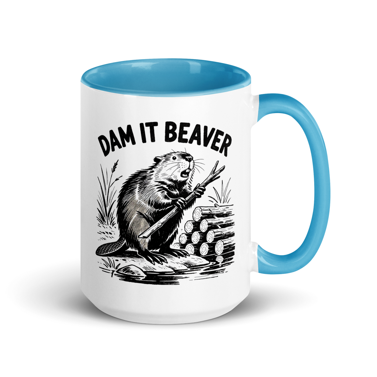 Dam It Beaver Colored Mug