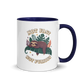 Not Fast Not Furious Colored Mug – Dark Blue 11 oz, handle on right