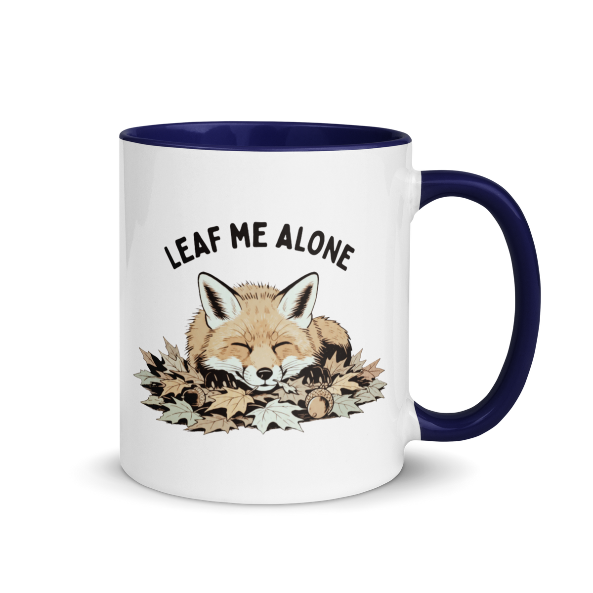 Leaf Me Alone (Fox) Colored Mug