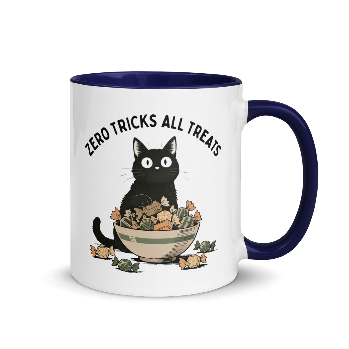 Zero Tricks All Treats Colored Mug