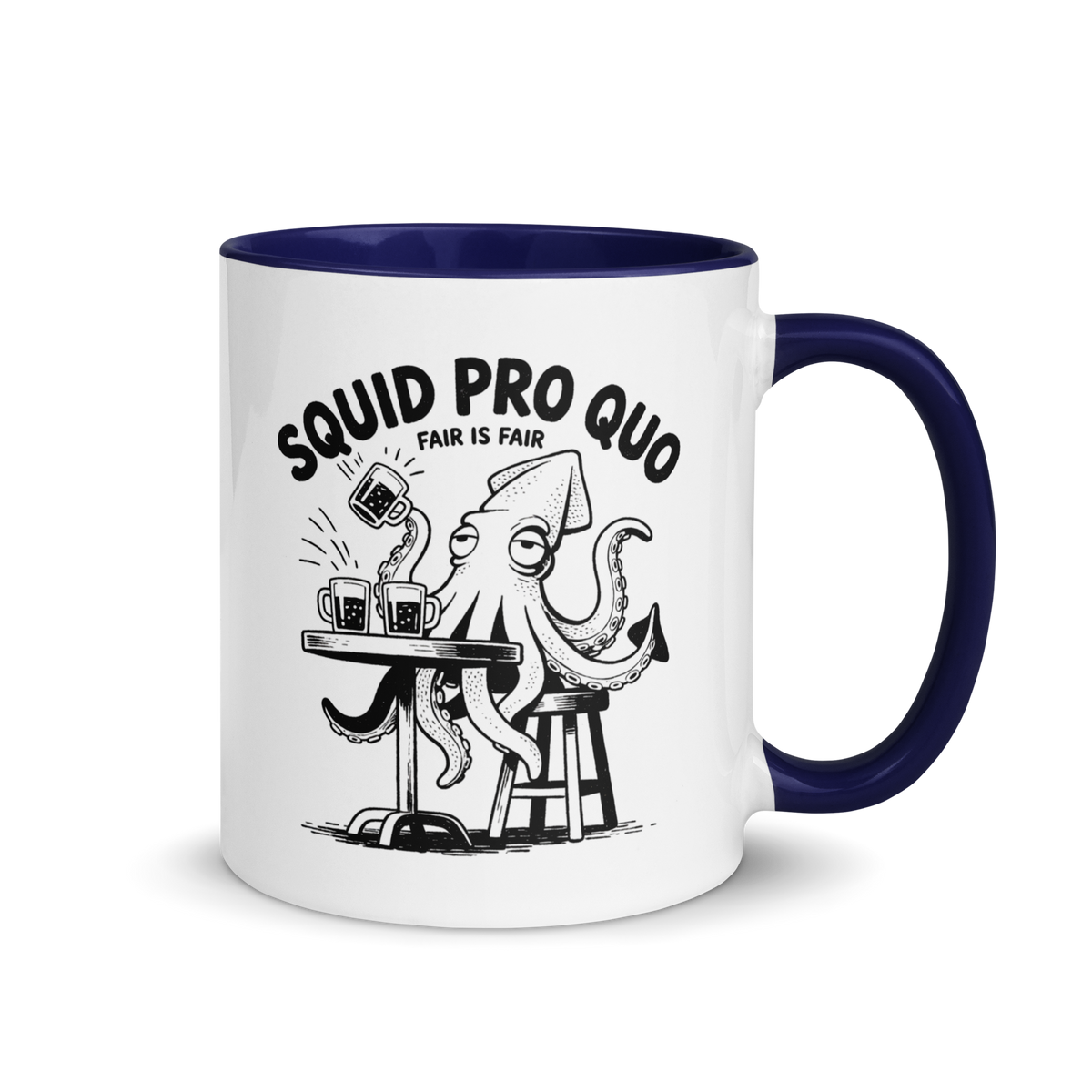 Squid Pro Quo Colored Mug