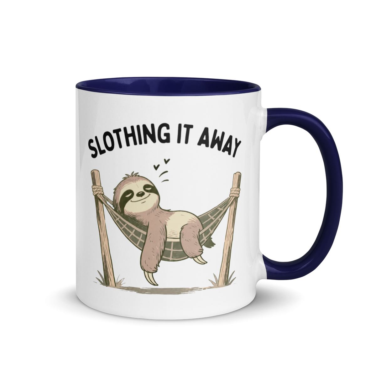 Slothing It Away Colored Mug