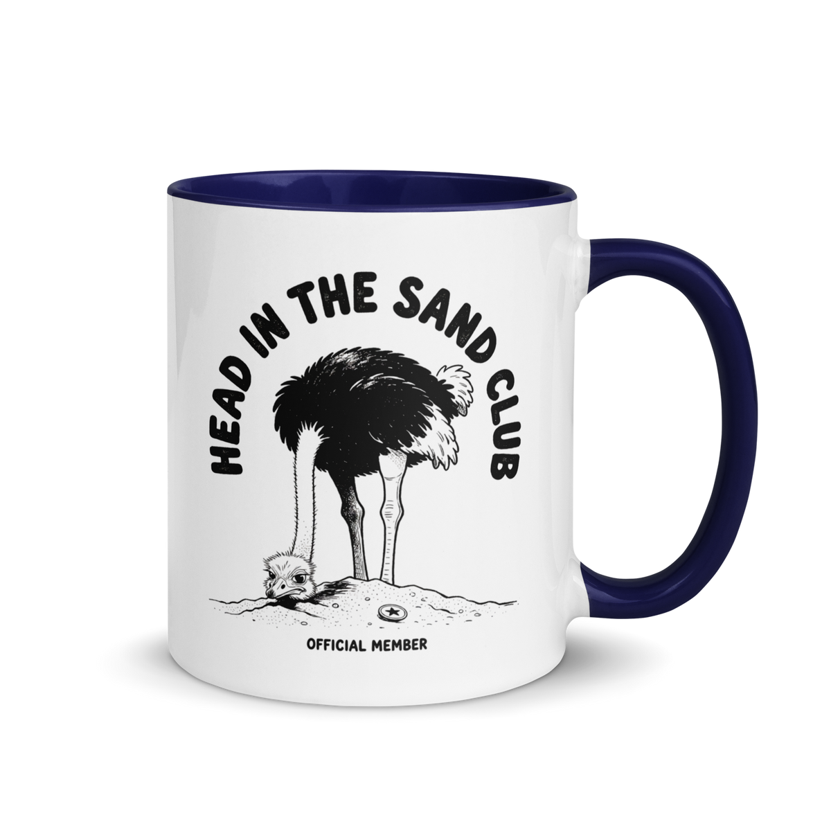 Head in the Sand Club Colored Mug
