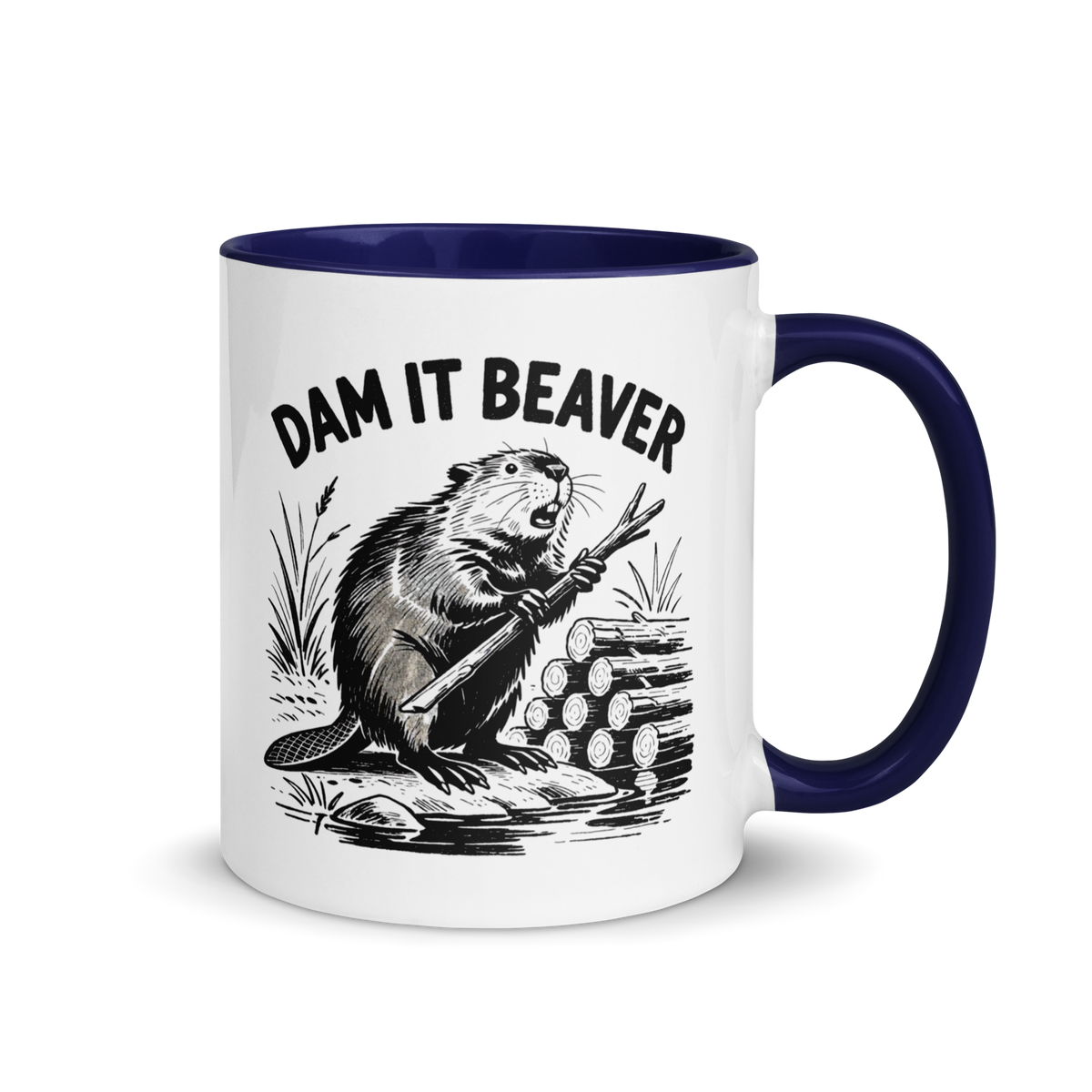 Dam It Beaver Colored Mug