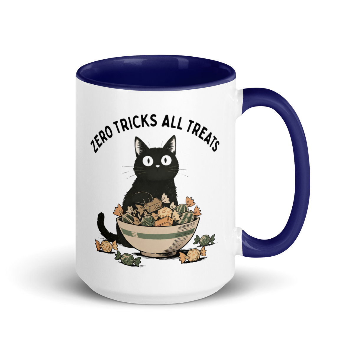Zero Tricks All Treats Colored Mug