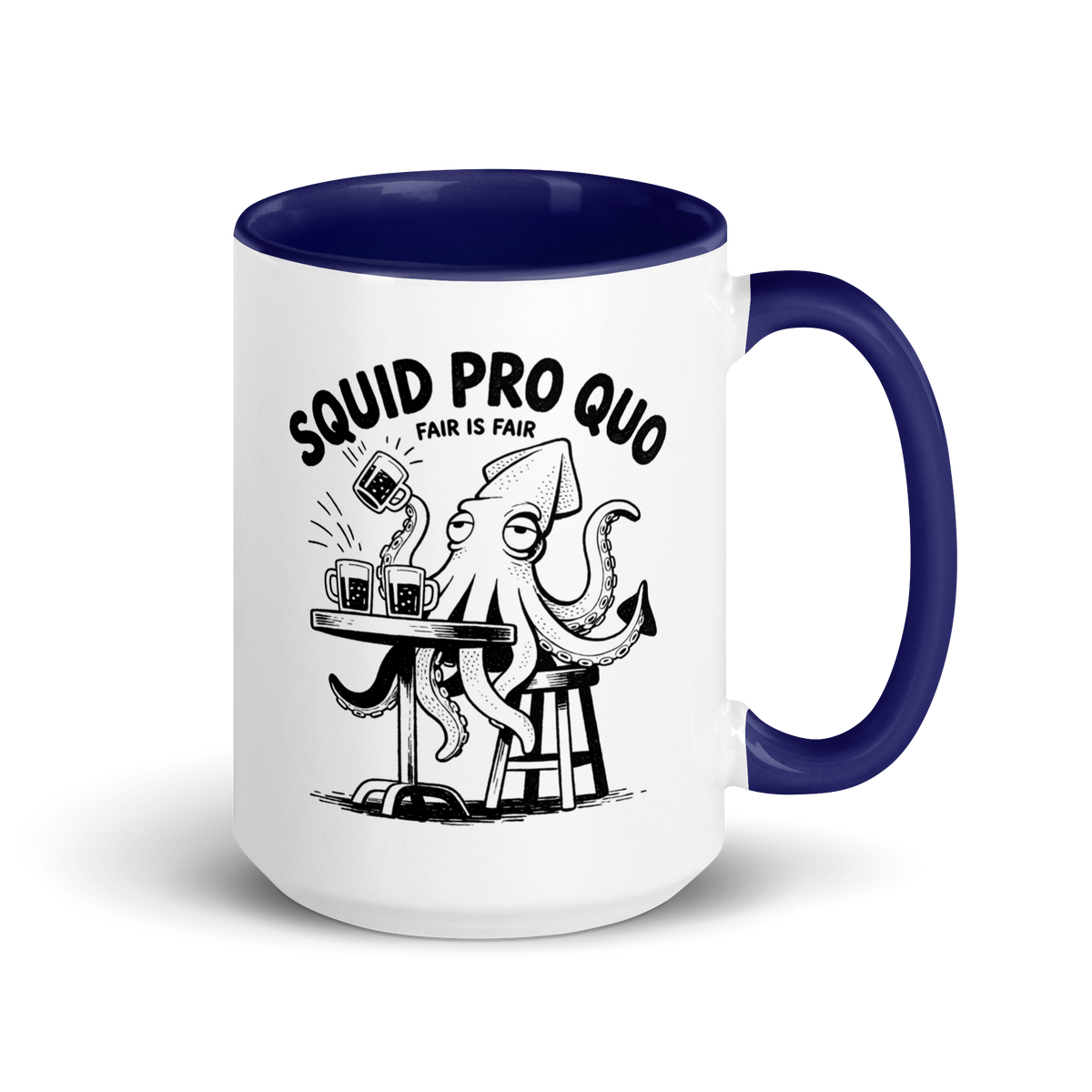 Squid Pro Quo Colored Mug