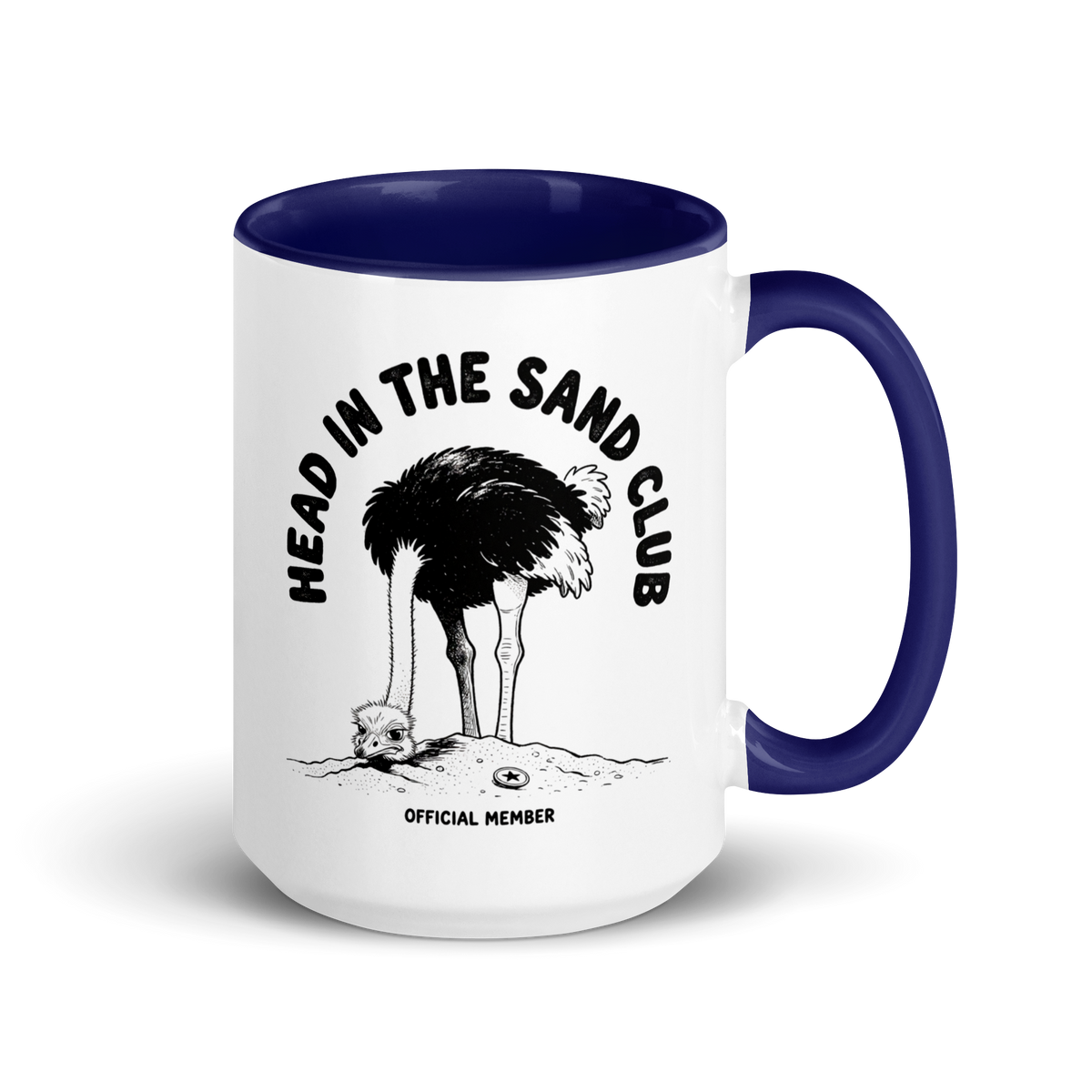 Head in the Sand Club Colored Mug