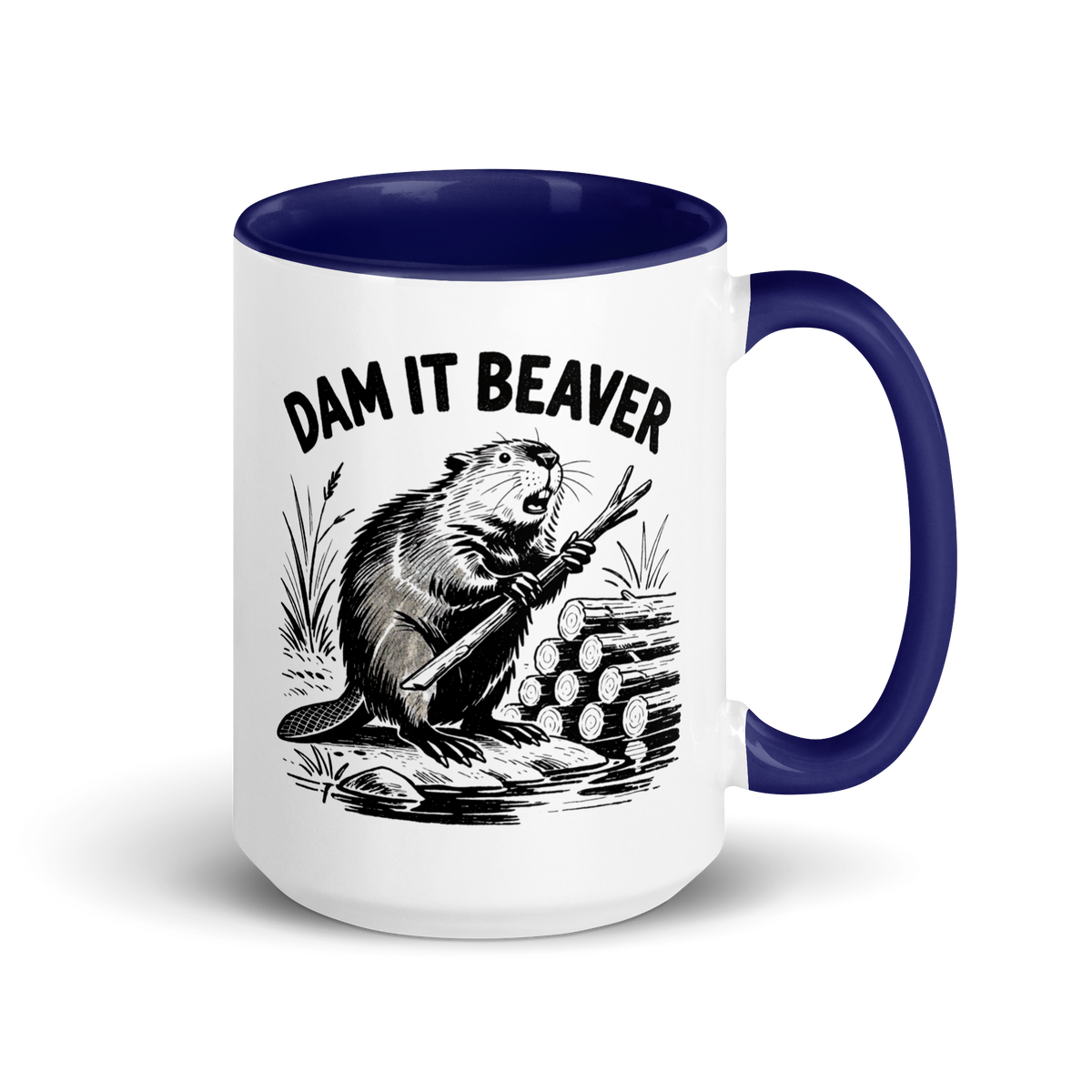 Dam It Beaver Colored Mug