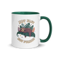 Not Fast Not Furious Colored Mug – Dark Green 11 oz, handle on right
