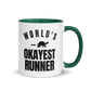 World's Okayest Runner Colored Mug