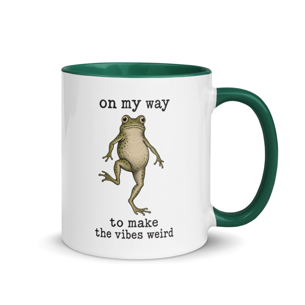 On My Way to Make the Vibes Weird Colored Mug