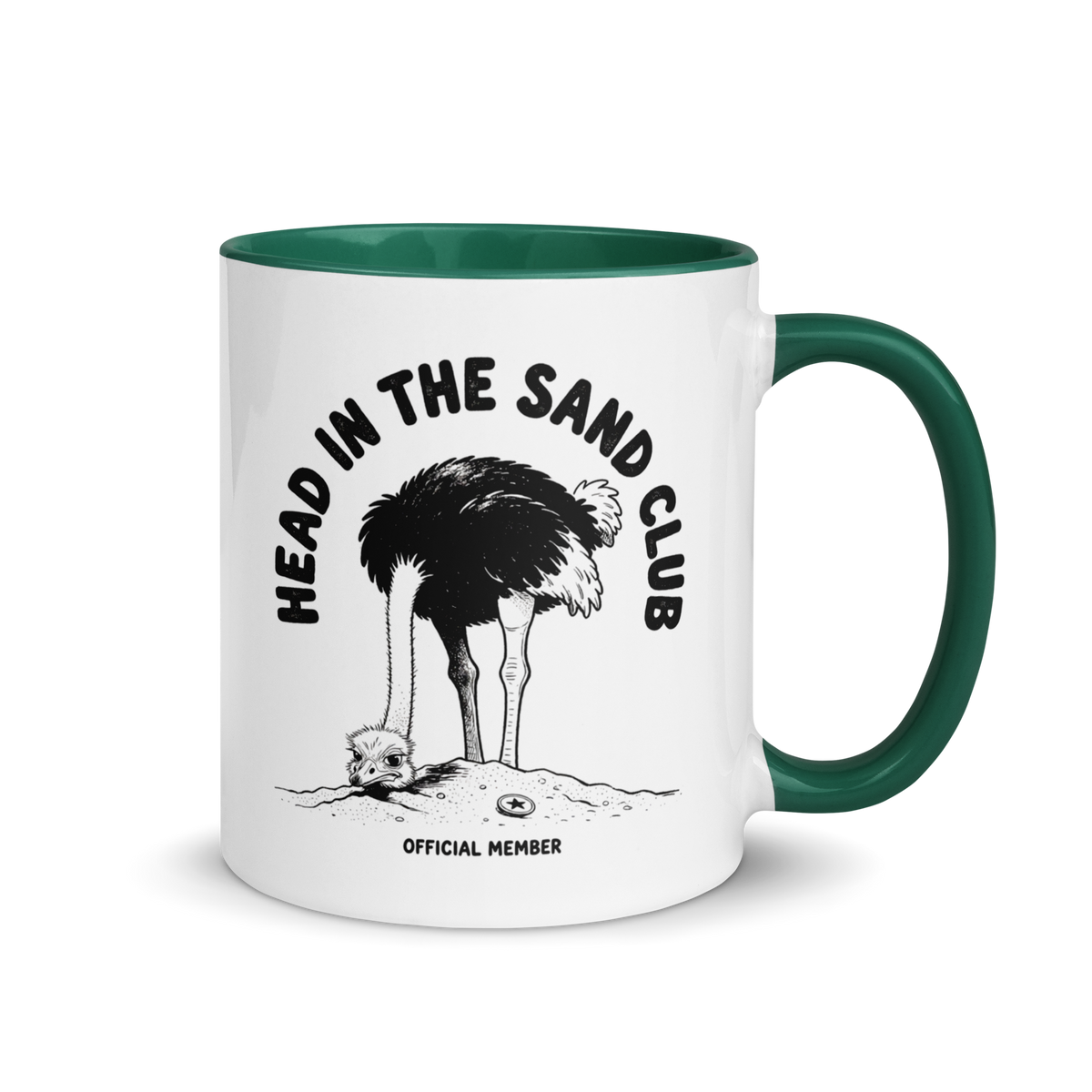 Head in the Sand Club Colored Mug
