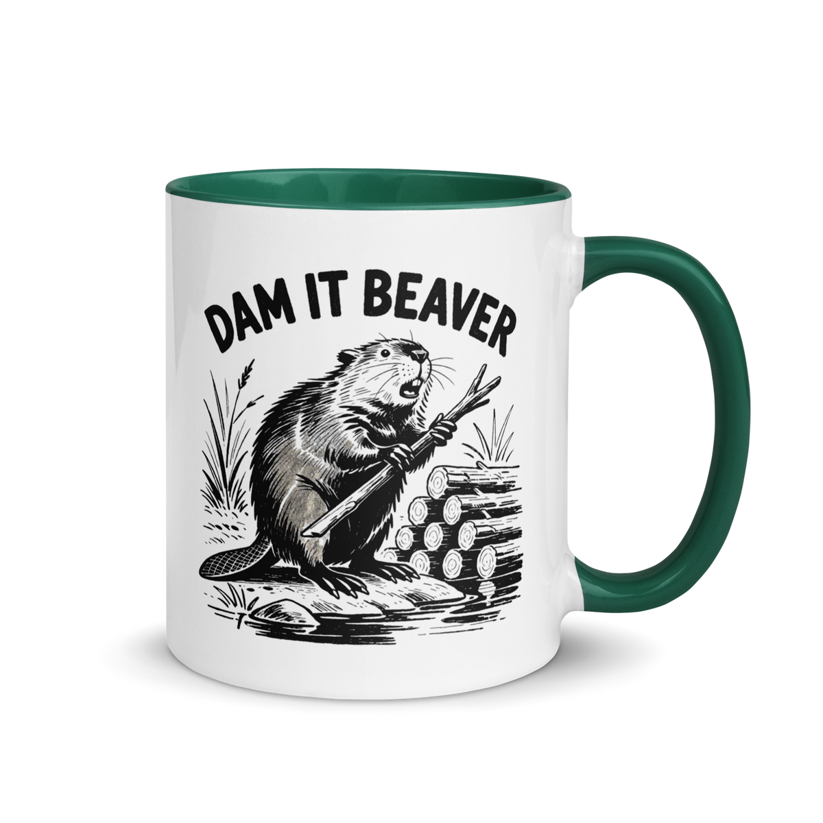 Dam It Beaver Colored Mug