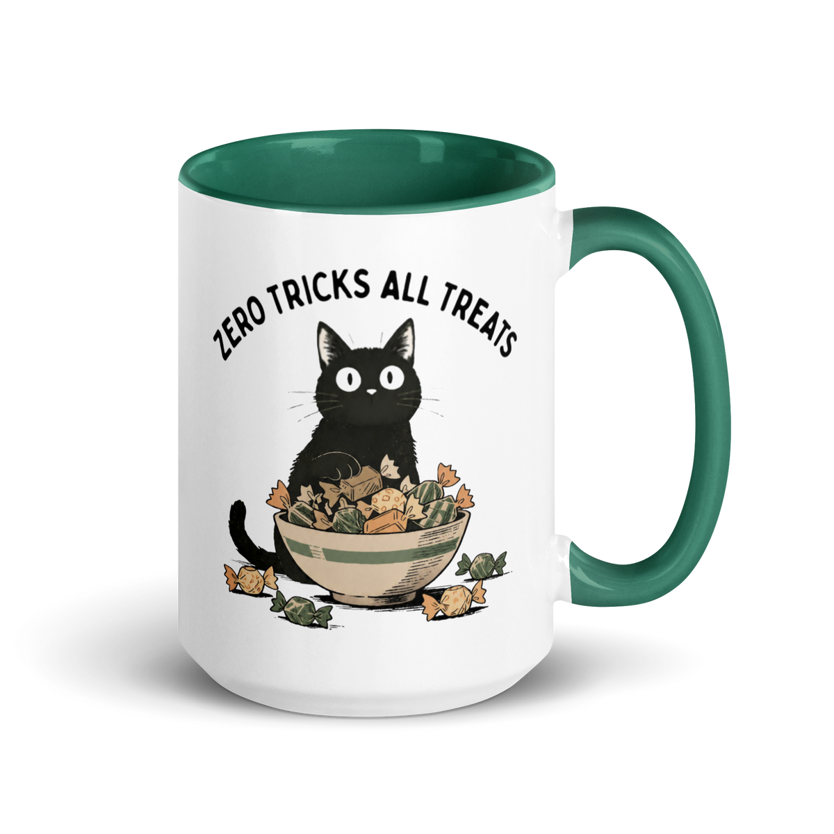 Zero Tricks All Treats Colored Mug