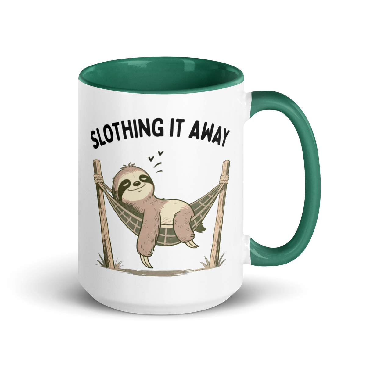 Slothing It Away Colored Mug