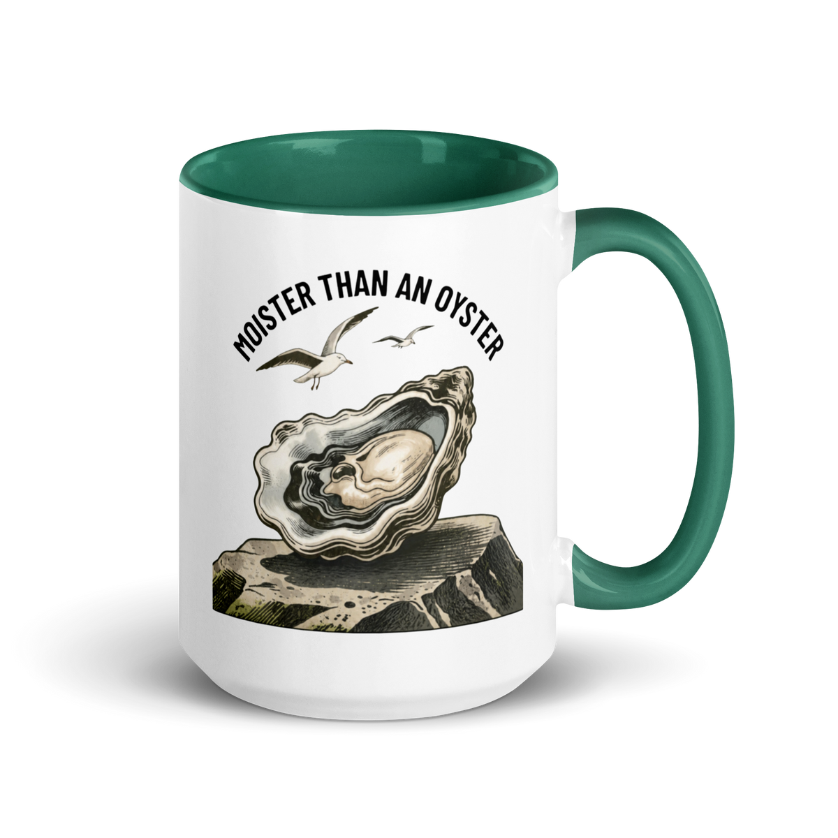 Moister Than an Oyster Colored Mug