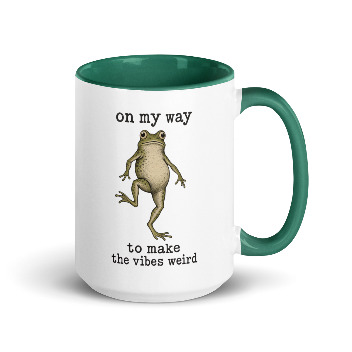 On My Way to Make the Vibes Weird Colored Mug