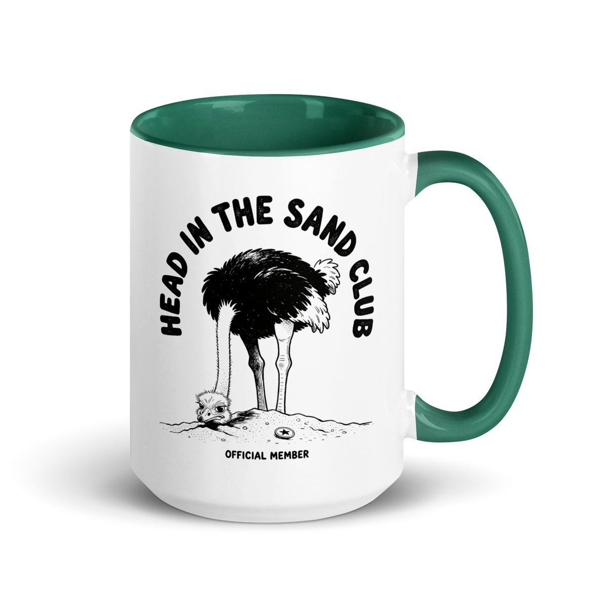 Head in the Sand Club Colored Mug