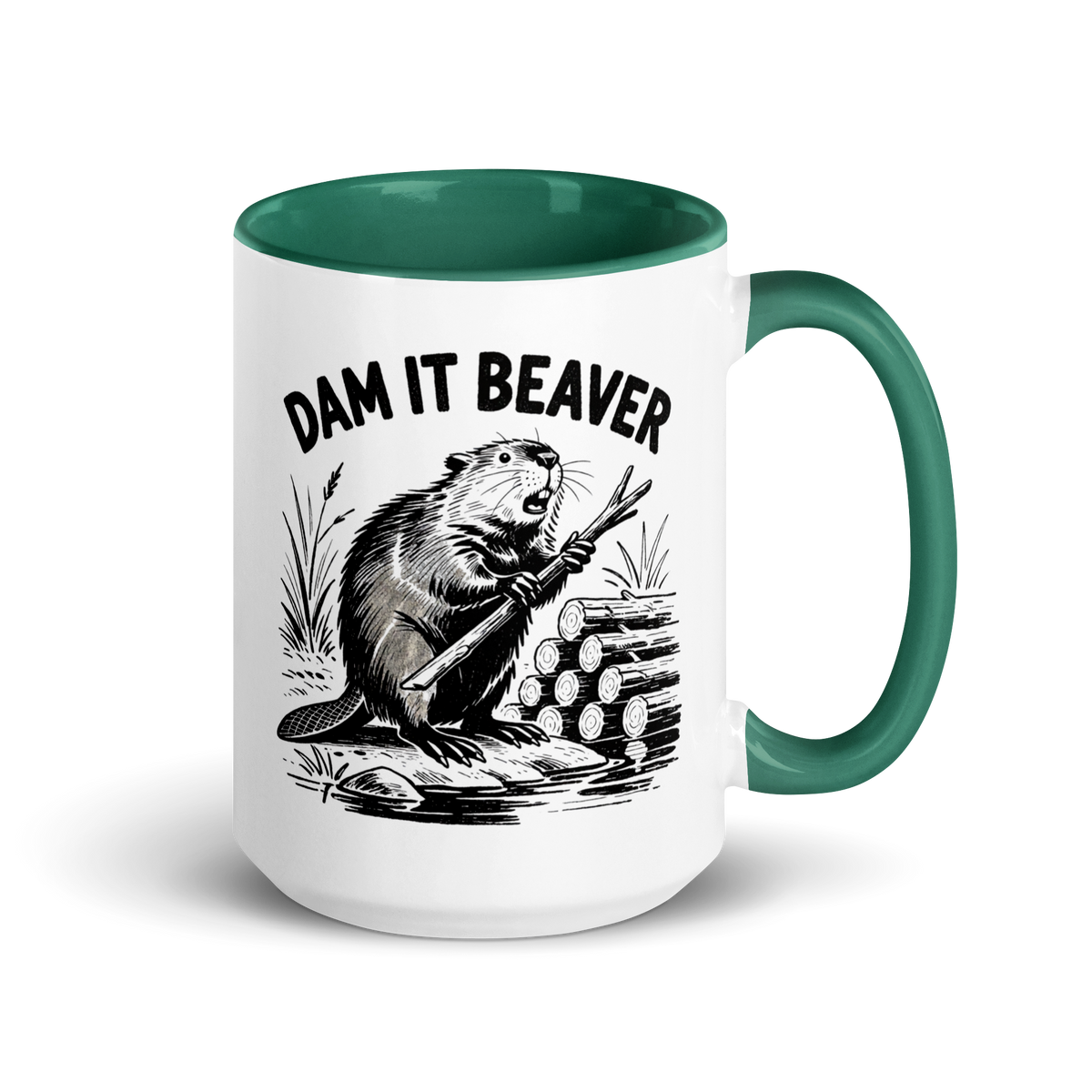 Dam It Beaver Colored Mug
