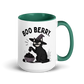 Boo Berry Mug in Dark Green, 15 oz, right