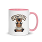 Unstable Colored Mug – Pink 11 oz, handle on right
