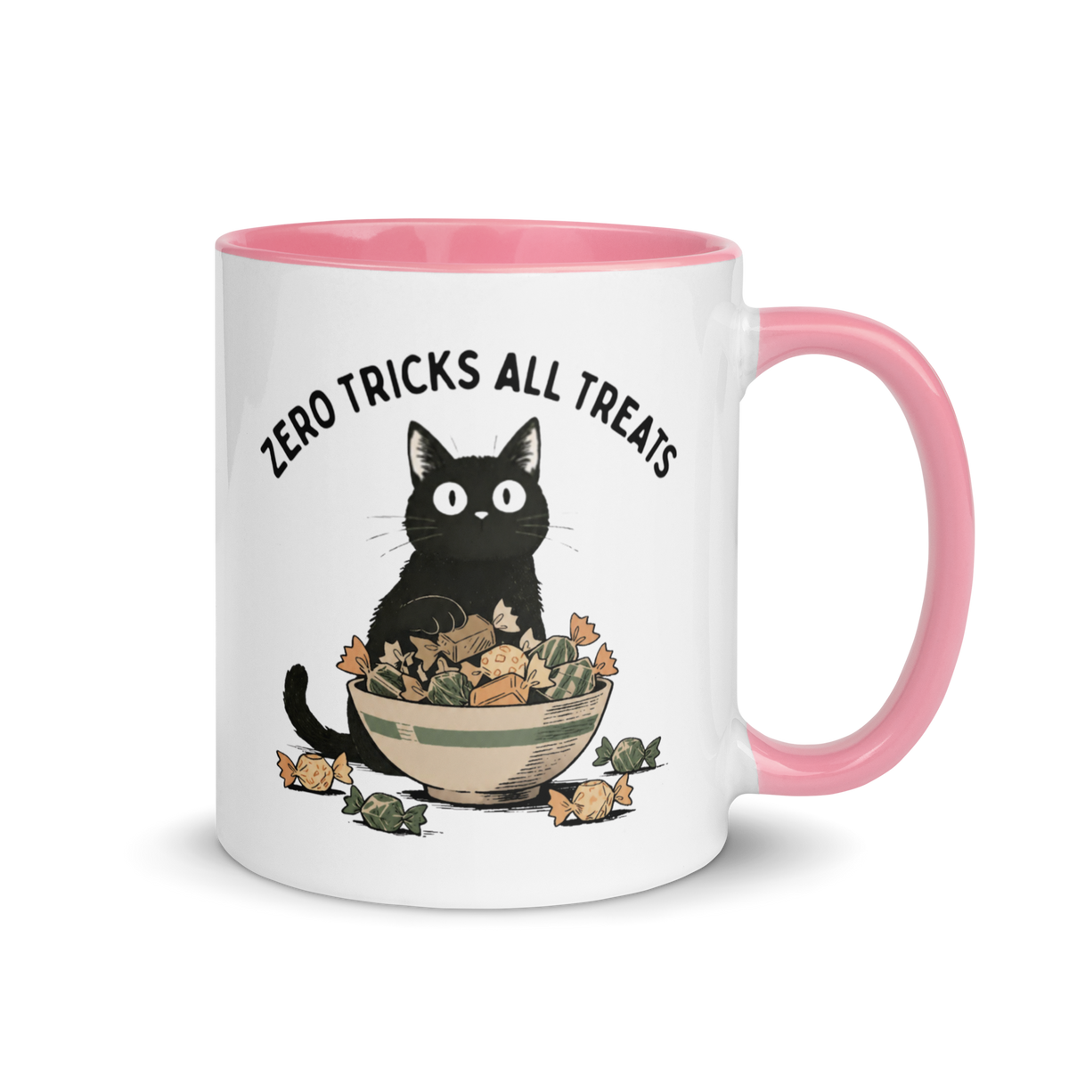 Zero Tricks All Treats Colored Mug