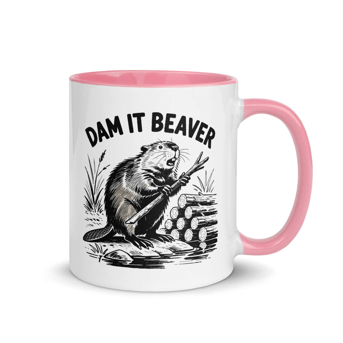Dam It Beaver Colored Mug