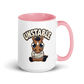 Unstable Colored Mug – Pink 15 oz, handle on right