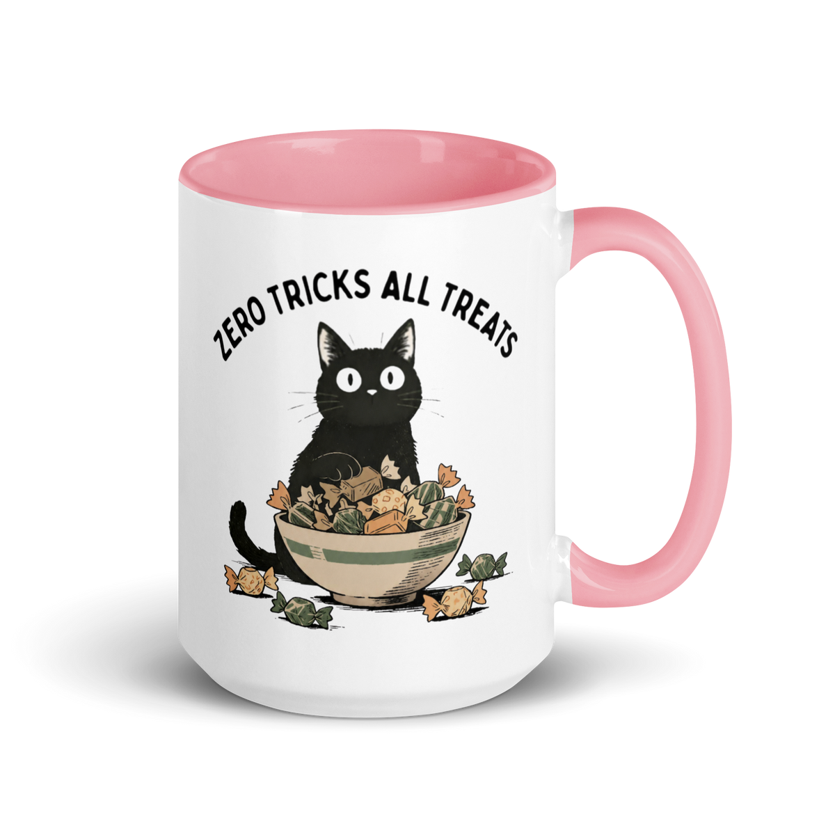 Zero Tricks All Treats Colored Mug