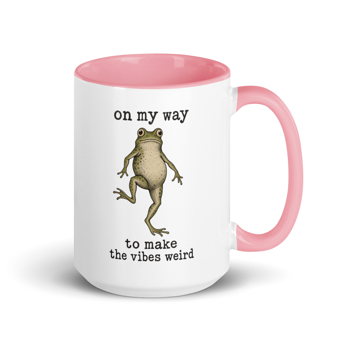 On My Way to Make the Vibes Weird Colored Mug