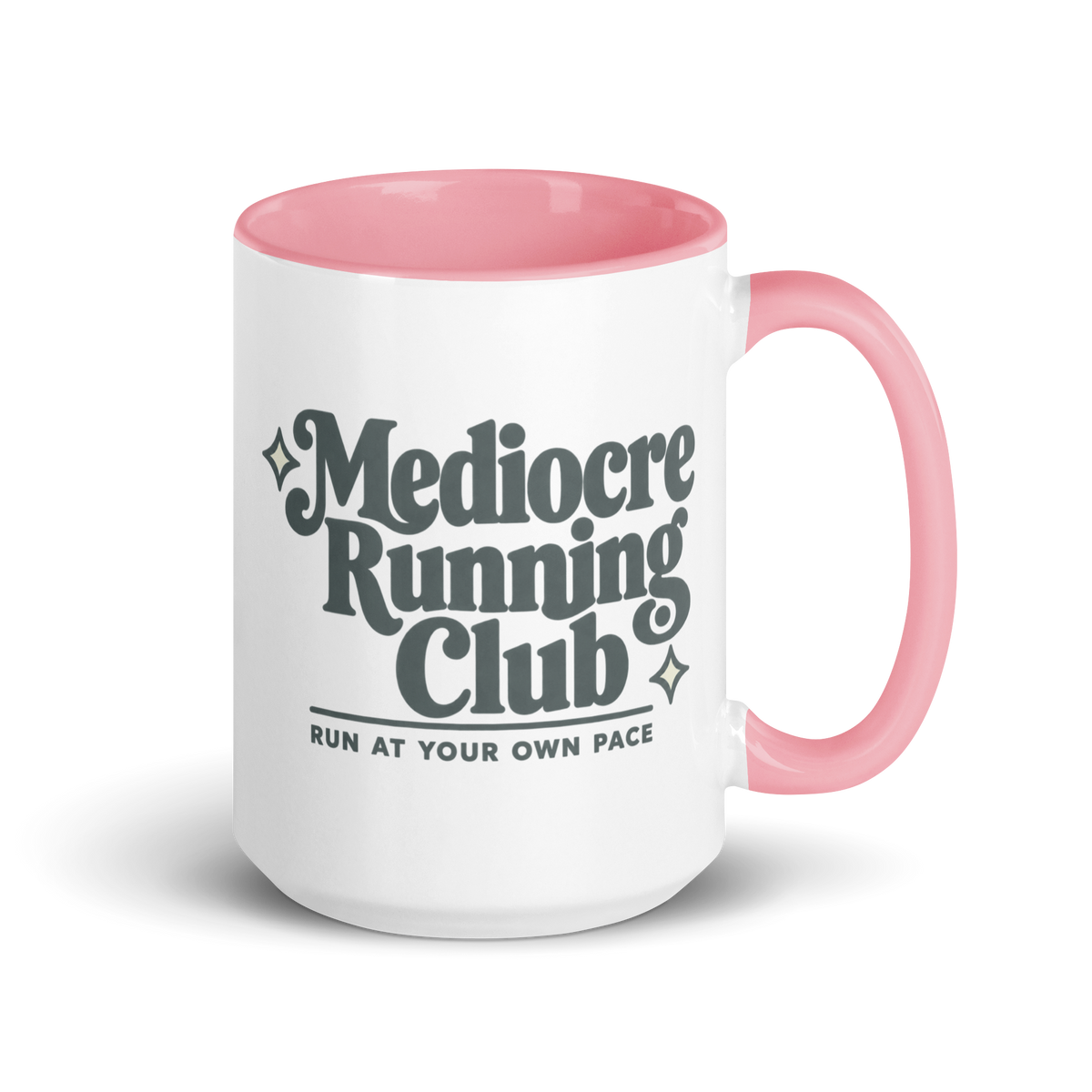 Mediocre Running Club Colored Mug