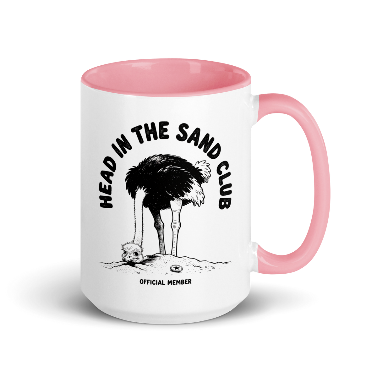 Head in the Sand Club Colored Mug