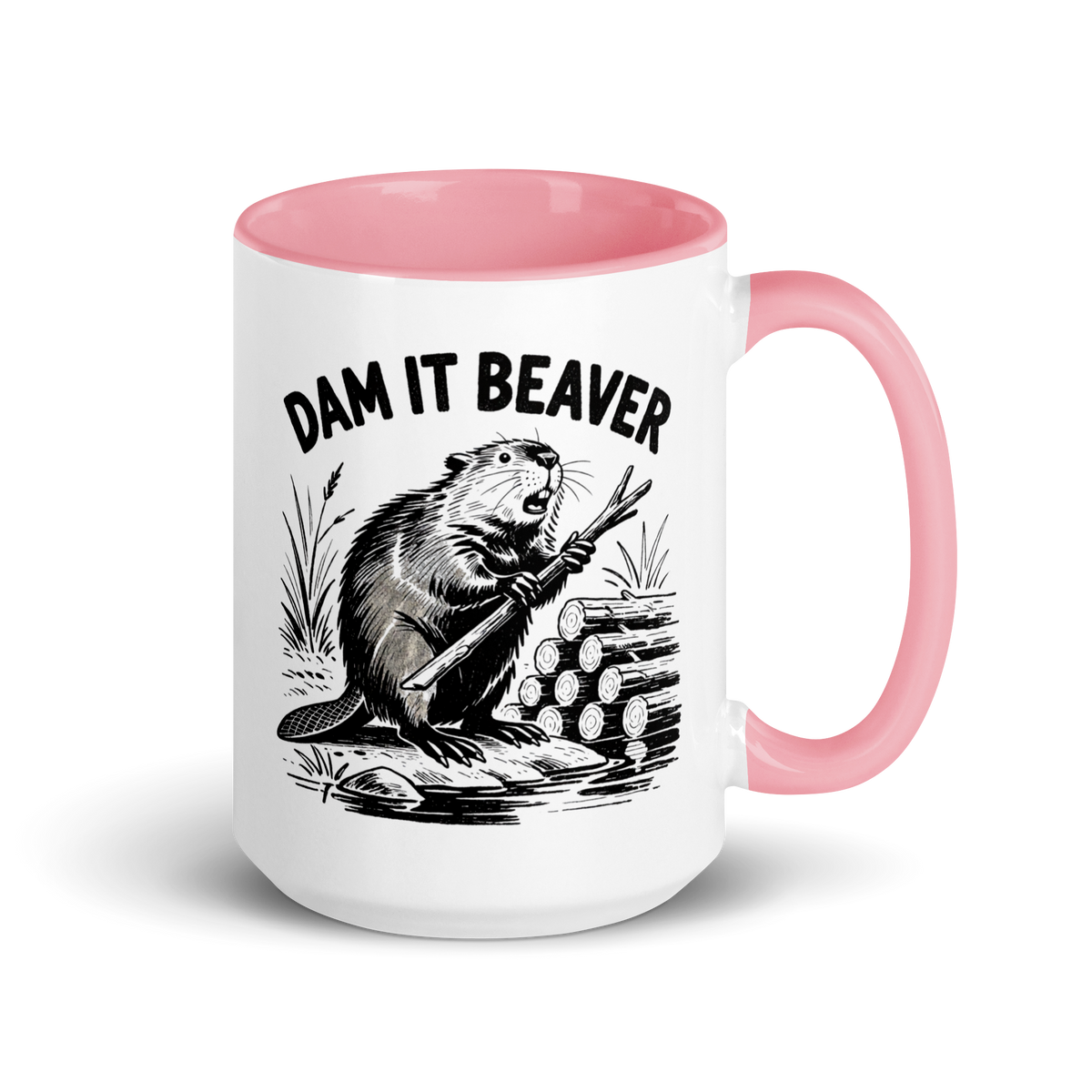 Dam It Beaver Colored Mug
