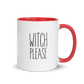Witch, Please Colored Mug – Red 11 oz, handle on right