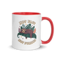 Not Fast Not Furious Colored Mug – Red 11 oz, handle on right