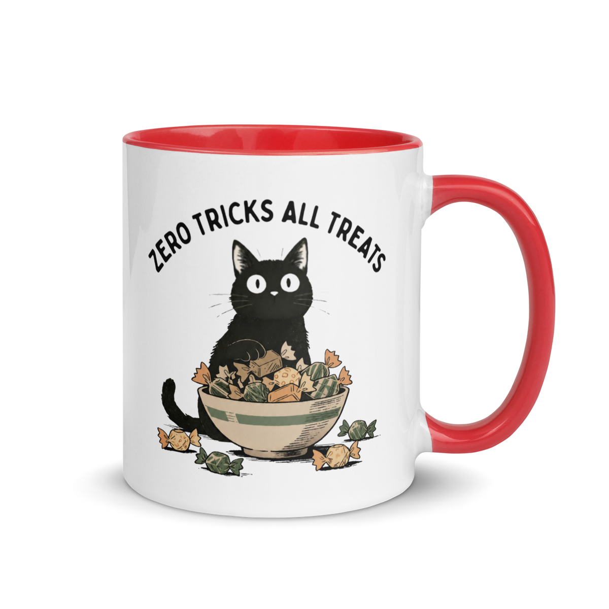 Zero Tricks All Treats Colored Mug