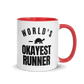World's Okayest Runner Colored Mug