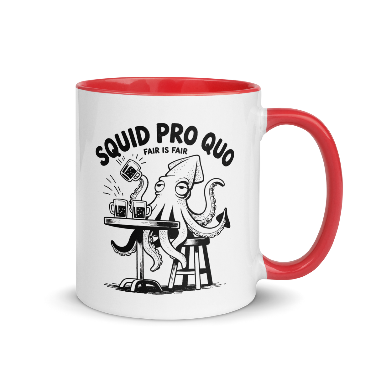 Squid Pro Quo Colored Mug