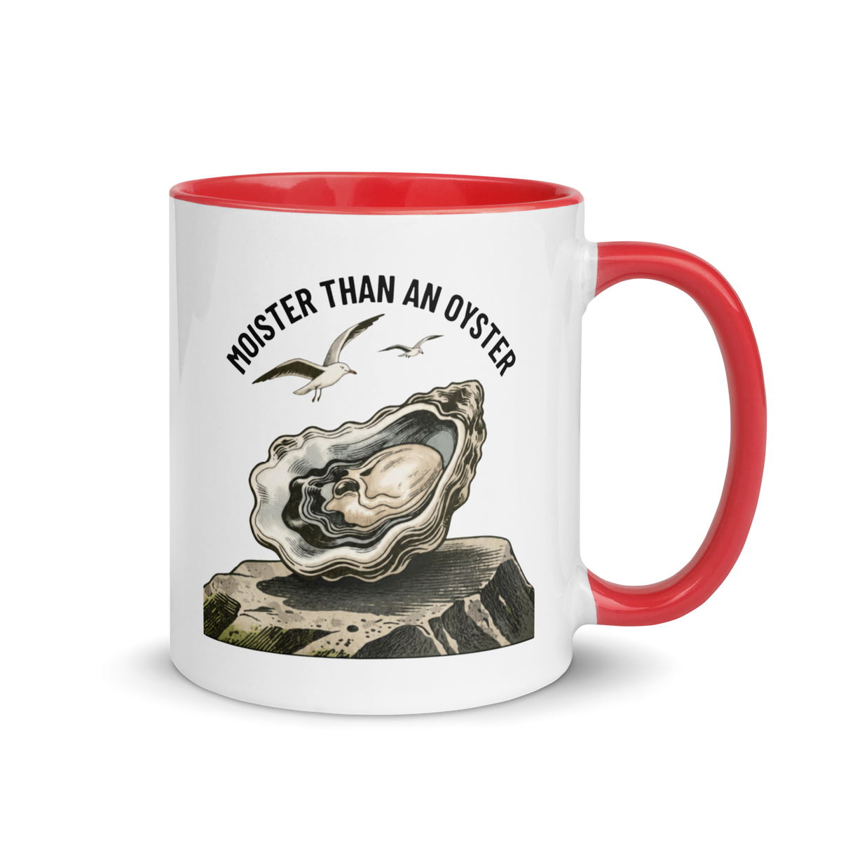 Moister Than an Oyster Colored Mug